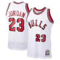 Men's Chicago Bulls #23 Michael Jordan White 1984-1985 Hardwood Classics Stitched NBA Jersey