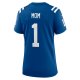 Women's Indianapolis Colts Number 1 Mom Nike Royal Game Jersey