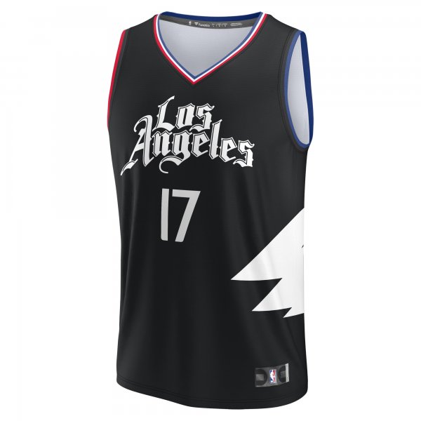 Youth LA Clippers PJ Tucker Fanatics Black Fast Break Player Jersey - Statement Edition