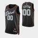 2023-24 City Edition Detroit Pistons #00 custom Black Swingman Jersey