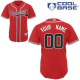 Atlanta Braves Red Red Men's Customized MLB Jersey