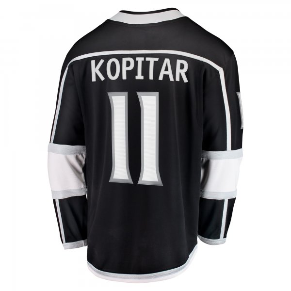 Men's Los Angeles Kings Anze Kopitar Fanatics Black Home Breakaway Jersey