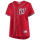 Women's Washington Nationals Red Plus Size Alternate Replica Team Jersey