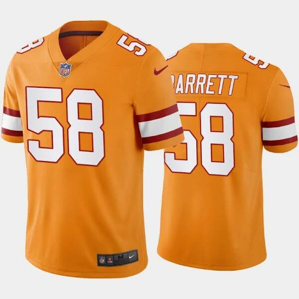 Men's Tampa Bay Buccaneers #58 Shaquil Barrett Orange Creamsicle Throwback Stitched NFL Jersey