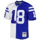 Men's Indianapolis Colts Peyton Manning Mitchell & Ness Royal/White 1998 Split Legacy Replica Jersey