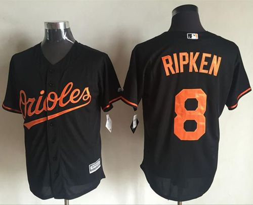 Baltimore Orioles #8 Cal Ripken Black New Cool Base Stitched MLB Jersey