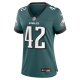 Women's Philadelphia Eagles Oren Burks Nike Midnight Green  Game Jersey