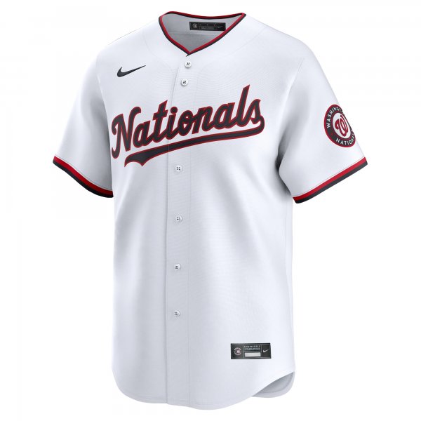 Men's Washington Nationals Stone Garrett Nike White Home Limited Player Jersey