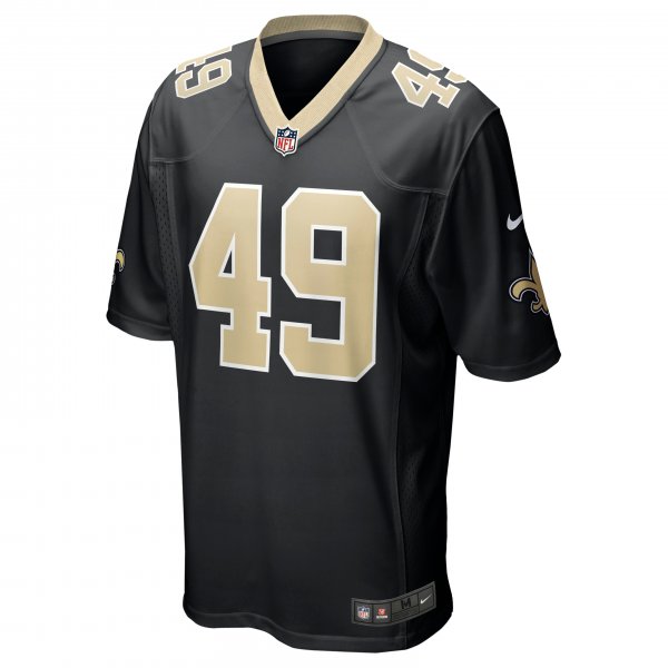 Men's New Orleans Saints Zach Wood Nike Black Game Jersey