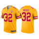 Men's Kansas City Chiefs #32 Tyrann Mathieu Yellow 2021 Limited NFL Jersey