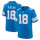 Men's Detroit Lions #18 Isaac TeSlaa Nike Blue Game Player Jersey