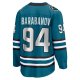 Men's San Jose Sharks Alexander Barabanov Fanatics Teal Home Breakaway Player Jersey