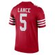 Men's San Francisco 49ers Trey Lance Nike Scarlet Legend Jersey