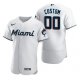 Miami Marlins Custom Men's Nike White 2020 Jersey