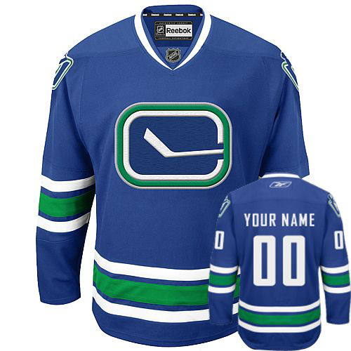 Vancouver Canucks Third Personalized Blue NHL Jersey