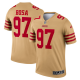 Men's San Francisco 49ers Nick Bosa Nike Gold Inverted Legend Jersey-(2022 New Style)