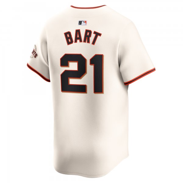 Men's San Francisco Giants Joey Bart Nike Cream Home Limited Player Jersey