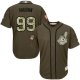 Cleveland Indians #99 Ricky Vaughn Green Salute to Service Stitched MLB Jersey