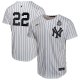 Youth #22 New York Yankees Juan Soto Nike White 2024 World Series Home Game Player Jersey