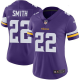 Nike Minnesota Vikings #22 Harrison Smith Purple Team Color Women's Stitched NFL Vapor Untouchable Limited Jersey