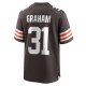 Men's Cleveland Browns Thomas Graham Jr. Nike  Brown Team Game Jersey