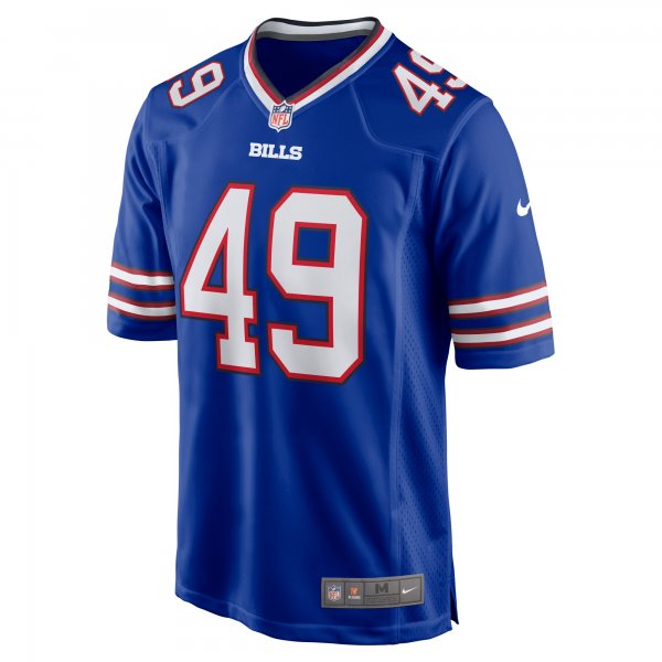 Men's Buffalo Bills DaShaun White Nike Royal Team Game Jersey