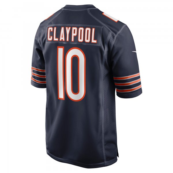 Men's Chicago Bears Chase Claypool Nike Navy Game Player Jersey