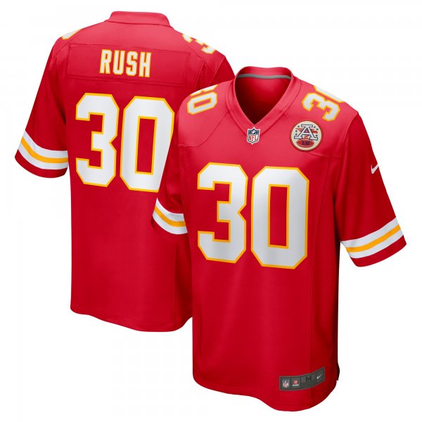 Men's Kansas City Chiefs Darius Rush Nike  Red Team Game Jersey