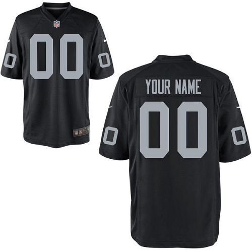 Men's Nike Las Vegas Raiders Black Custom Game NFL Jersey