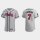 Dansby Swanson Atlanta Braves 2021 World Series MLB Flexbase Jersey - Gray