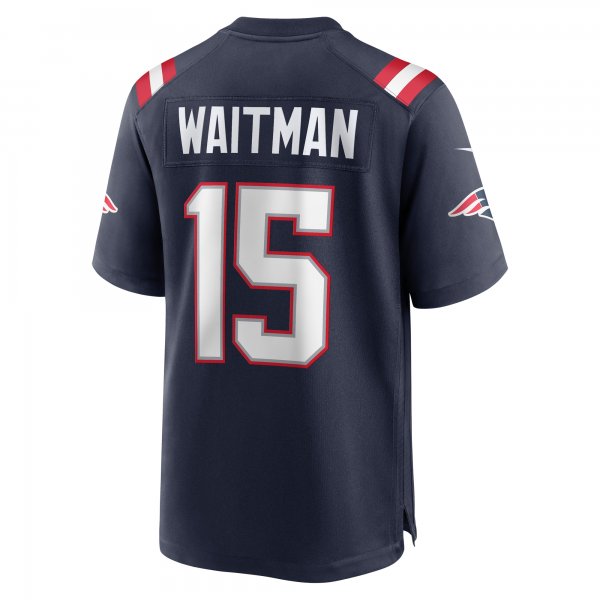 Men's New England Patriots Corliss Waitman Nike Navy Game Jersey