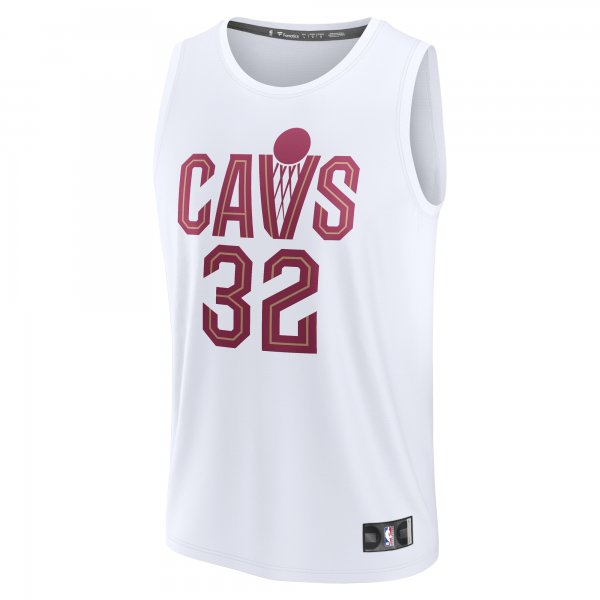 Men's Cleveland Cavaliers Dean Wade Fanatics White Fast Break Replica Player Jersey - Association Edition