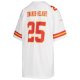 Youth Kansas City Chiefs Clyde Edwards-Helaire Nike White Game Jersey