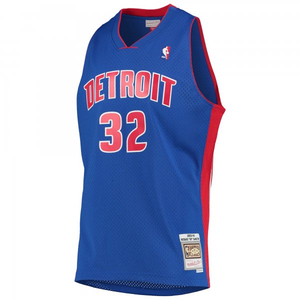 Men's Detroit Pistons Richard Hamilton Mitchell & Ness Blue 2003/04 Hardwood Classics Swingman Jersey