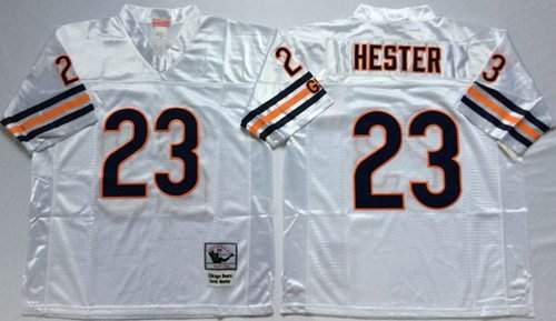 Mitchell Andamp; Ness Chicago Bears #23 Devin Hester White Small No. Throwback Stitched NFL Jersey