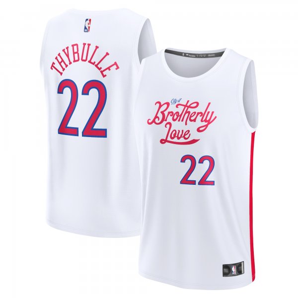 Youth Philadelphia 76ers Matisse Thybulle Fanatics White Fastbreak Jersey - City Edition