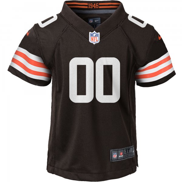 Youth Nike Cleveland Browns Brown Custom Game Jersey