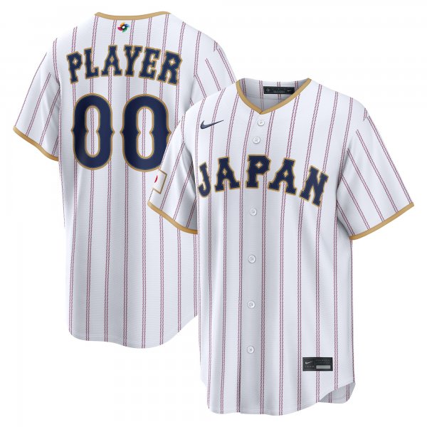 Men's Japan Baseball Nike White 2026 World Baseball Classic Home custom Jersey