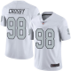 Men's Nike Las Vegas Raiders#98 Maxx Crosby Limited White Rush Vapor Untouchable NFL Jersey