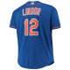 Men's New York Mets Francisco Lindor Royal Big & Tall Replica Player Jersey