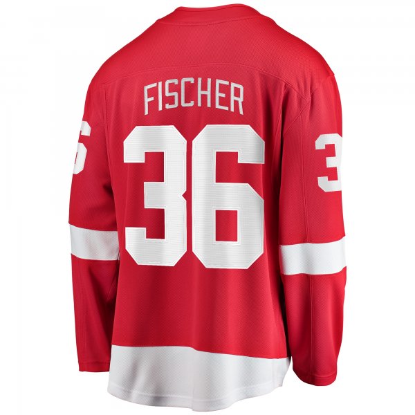 Men's Detroit Red Wings Christian Fischer Fanatics Red Home Breakaway Jersey