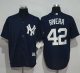 New York Yankees #42 Mariano Rivera Navy Blue New Cool Base Stitched MLB Jersey