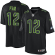 Nike Seattle Seahawks #12 Fan Black Men's Stitched NFL Impact Limited Jersey