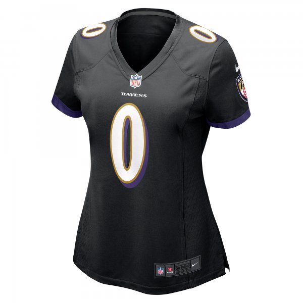 Women's Baltimore Ravens Roquan Smith Nike Black Team Game Jersey