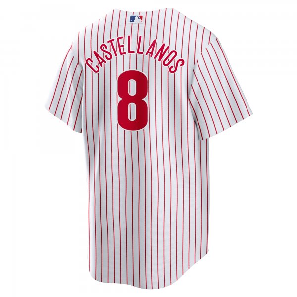 Men's Philadelphia Phillies Nick Castellanos Nike White Replica Player Jersey