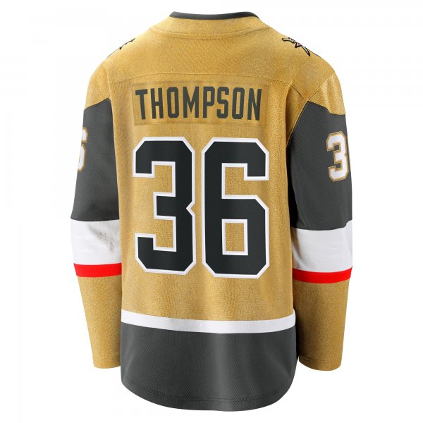 Men's Vegas Golden Knights Logan Thompson Fanatics Gold Home Premier Breakaway Player Jersey