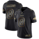 Men's Nike Baltimore Ravens #8 Lamar Jackson Black Gold Vapor Untouchable Limited NFL Jersey