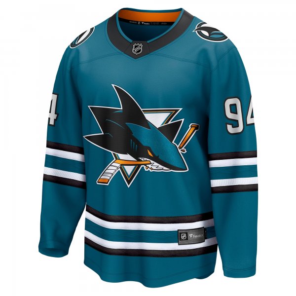 Men's San Jose Sharks Alexander Barabanov Fanatics Teal Home Breakaway Player Jersey