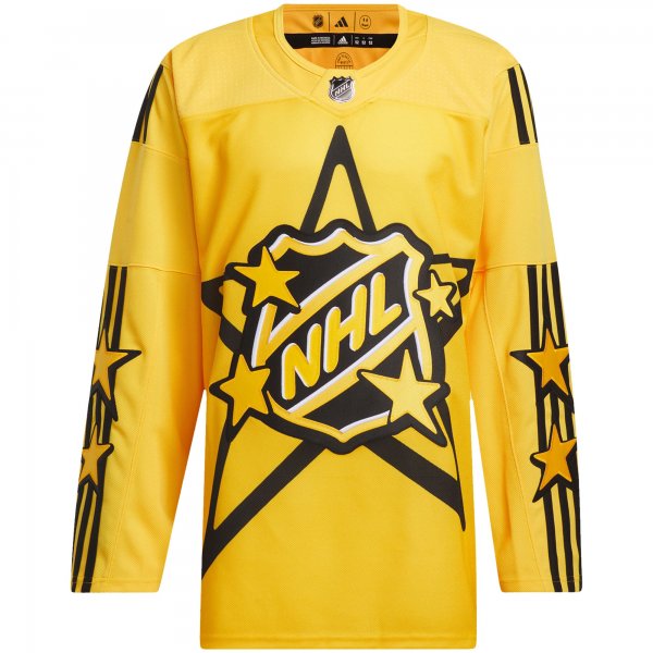 Men's  2024 NHL All-Star Game adidas x drew house Yellow Primegreen Jersey