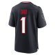 Men's Houston Texans  Nike Navy #1 Dad Game Jersey